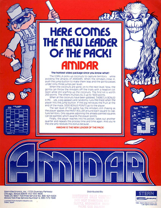 Amidar (Stern) Game Cover